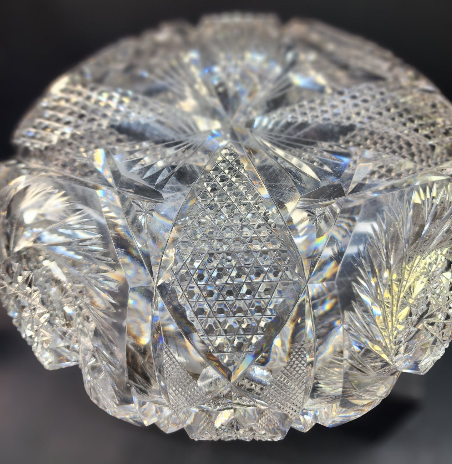 ABP Crystal Cut Glass flower center