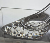 Hand cut glass slipper Signed