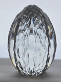 Hand cut glass honeycomb  paperweight, 32% lead crystal Signed