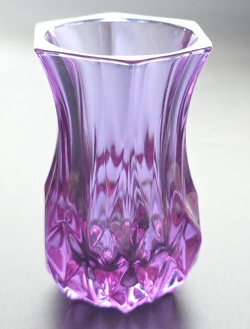 Purple glass bud vase