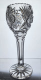 Signed Fry CUT glass vase