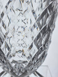 Hand Cut 24% lead crystal vase / center piece with space for etching Award 8 lbs