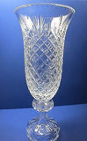 Hand cut lead  Crystal large Award vase, Can be customized 17.5" - O'Rourke crystal awards & gifts abp cut glass