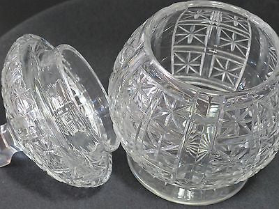 Hand Cut glass jar with lid - O'Rourke crystal awards & gifts abp cut glass