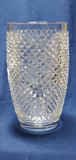 Hand Cut 24% lead crystal vase with space for etching 5 lb Award