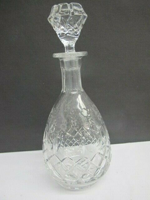 Rogaska signed Hand Cut glass decanter Queen 24% lead crystal