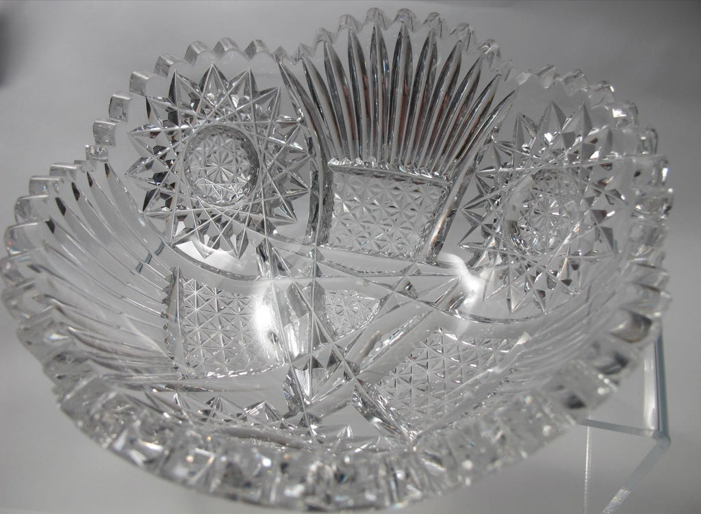 American Brilliant popular Period Crystal Bowl