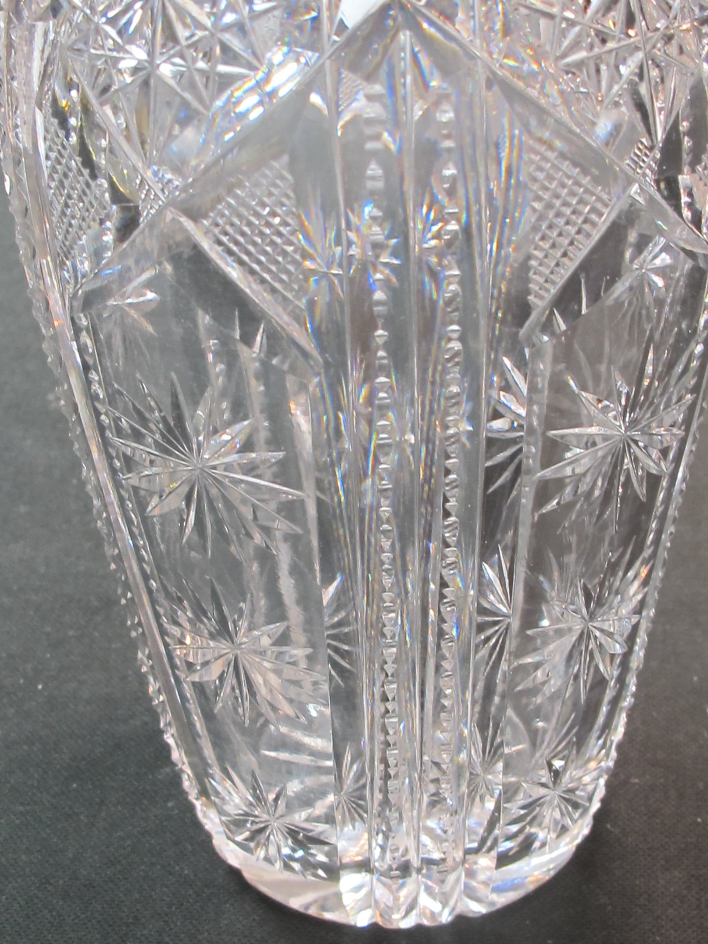ABP cut glass vase antique