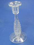 Candlestick American Brilliant Period hand Cut Glass Antique Tear drop