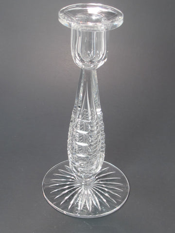 Candlestick American Brilliant Period hand Cut Glass Antique Tear drop