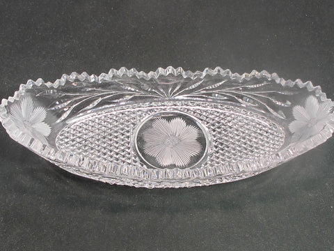 ABP Crystal Cut Glass celery flower