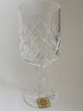 Cut glass Parka wine stemware Hand cut