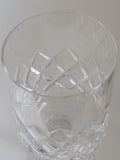 Cut glass Parka wine stemware Hand cut
