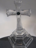 Glass cross 24 % lead crystal made in USA