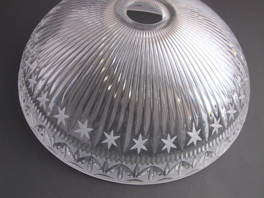 Glass lamp shade 24% lead crystal , Made in USA , - O'Rourke crystal awards & gifts abp cut glass