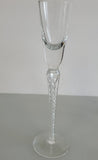 4 Stuart ? Shot Glass Liquor Air twist stem auction