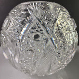 ABP cut glass rose bowl, Antique crystal auction