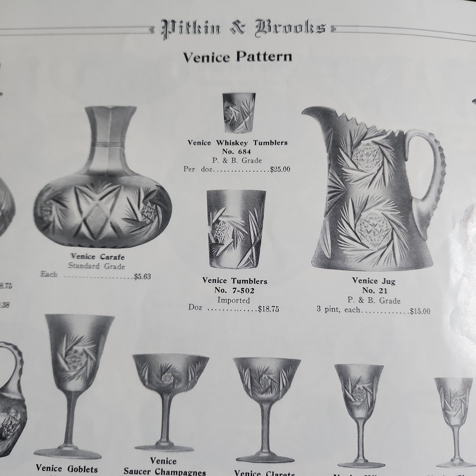 Pitkin & Brooks glass Catalog ABP O'Rourke Crystal Awards & Gifts