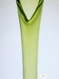 Viking vintage avocado Glass swung 24" vase