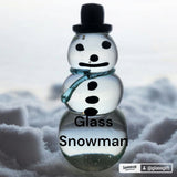 Glass Snowman paperweight