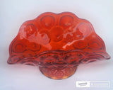 LE Smith glass Red moon and stars banana Bowl