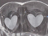 Valentine gift,  lead crystal bowl,  Made in USA ,glass auction