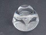 cut Glass hand made paperweight signed Cristallerie Lorraine France 1968 auction