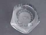 cut Glass hand made paperweight signed Cristallerie Lorraine France 1968 auction