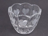 Valentine gift,  lead crystal bowl,  Made in USA ,glass auction