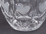 Valentine gift,  lead crystal bowl,  Made in USA ,glass auction