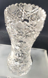 Cut glass vase antique Ch