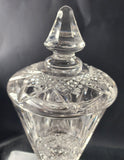 Hand Cut 24% lead crystal Award Dublin Maynooth college jar with lid