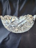 Signed Sinclare Antique Hand Cut Bowl Brilliant Period 1886 - 1915