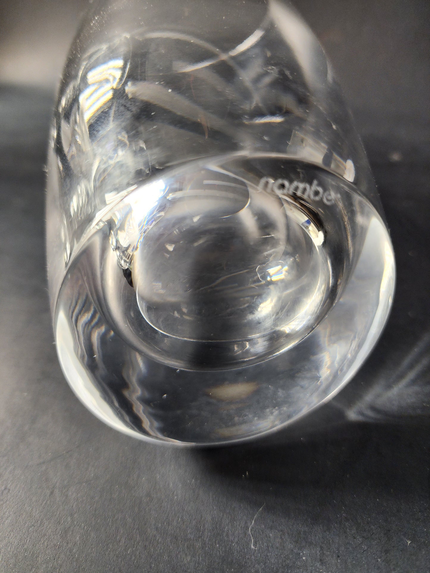 Nambe hi-ball slant glass