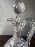 Hand Cut Glass ABP handled Decanter