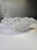 Signed Hoare ABP cut glass bowl Napoleon Hat shape American brilliant blown blank