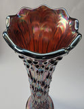 Carnival glass tree trunk vase Irn2