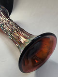 Carnival glass tree trunk vase Irn2