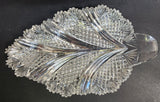 ABP Crystal Cut Glass Leaf dish