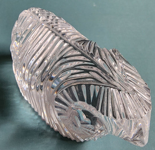 Signed Waterford crystal Ram paperweight
