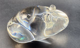 Steuben Signed  Glass frog paperweight