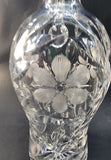 Cut glass handled vintage decanter