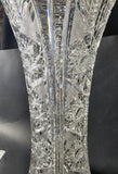 ABP cut glass vase antique 18" tg