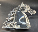 Glass Horse head sculpture