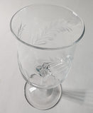 Lenox Cut glass LC1goblet Crystal Made in USA Mt Pleasant PA mouth blown