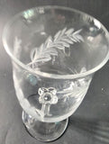 Lenox Cut glass LC1wine Crystal  Made in USA Mt Pleasant PA mouth blown