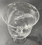 Lenox Cut glass LC1goblet Crystal Made in USA Mt Pleasant PA mouth blown