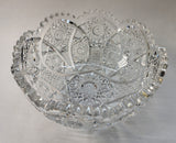 Signed Clark abp cut glass bowl