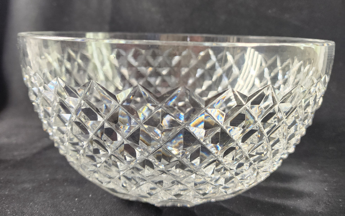 Signed Waterford crystal cut glass bowl
