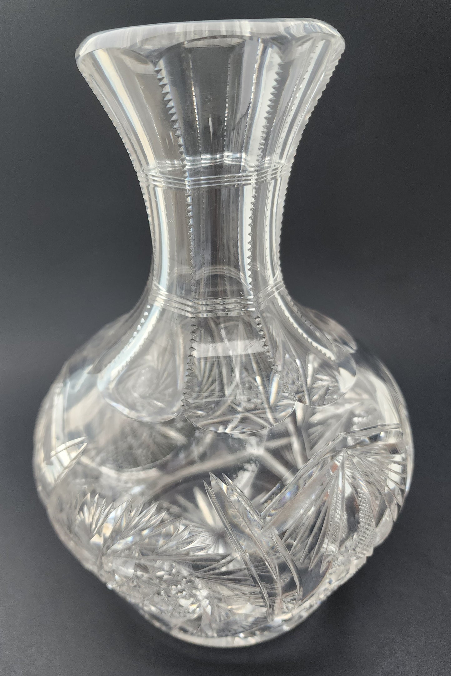 ABP cut glass Carafe , Antique crystal